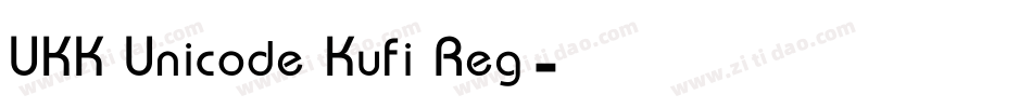 UKK Unicode Kufi Reg字体转换